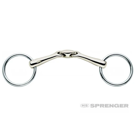 Herm Sprenger KK Ultra Double Jointed Bradoon, 14mm, Sensogan, 4" & 4.5" 3 Herm Sprenger KK Ultra Double Jointed Bradoon, 14mm, Sensogan, 4" & 4.5"