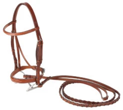 Huntley Equestrian Sedgwick Fancy Stitched Wide Noseband Bridle, Conker Brown, 3 Sizes -Horse Supply Store L Huntley Bridle 2 49076.1466105679.1280.1280