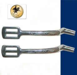 Spurs With Fancy Engraving 1/2'' POW - Childs & Ladies