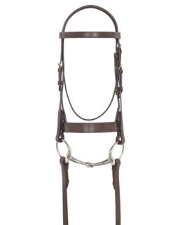 Bobby's Plain, Flat Hunt Bridle With Laced Reins