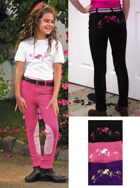 TuffRider Whimsical Horse Embroidered Low Rise Jods 3 TuffRider Whimsical Horse Embroidered Low Rise Jods