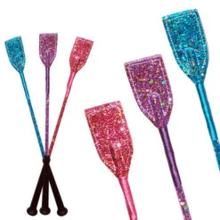 Glitter Bat With Black Grip Handle, 18.75"