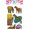 Rainbow Metallic Horse Stickers -Horse Supply Store Lrainbowmetzebrask1002 68252.1466105513.1280.1280
