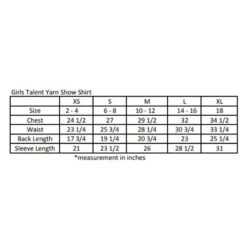 Essex Classics Talent Yarn Girls Long Sleeve Shirt, Snow Cones, Sizes S - XL -Horse Supply Store essex girls talent yarn shirts size chart 61413.1675978203.1280.1280