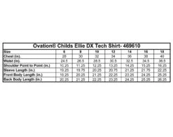 Ovation Ellie Child's Tech Show Shirt, OMG Ponies, Sizes 6 - 18 10 Ovation Ellie Child's Tech Show Shirt, OMG Ponies, Sizes 6 - 18 -Horse Supply Store l 469610 size chart 69108.1534797011.1280.1280