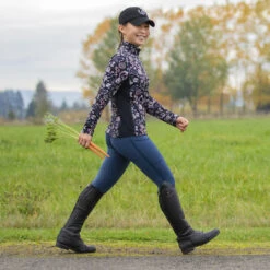 Kerrits Kids Power Stretch Winter Pocket Knee Patch Tight, Admiral & Raisin -Horse Supply Store l 60276P KidsUpTempoFleeceTechTop 60543 KidsPowerStretchKneePatch 02 15368.1665965286.1280.1280