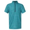 Kerrits Kids Always Cool Ice Fil Short Sleeve Tee, Peacock Iron Bouquet -Horse Supply Store l 60284 KidsAlwaysCoolIceFilShortSleeve PeacockIronBouquet 01 43256.1675441997.1280.1280