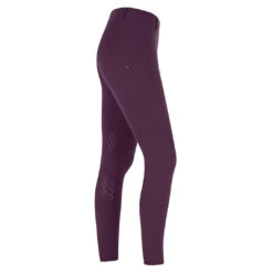 Kerrits Kids Power Stretch Winter Pocket Knee Patch Tight, Admiral & Raisin -Horse Supply Store l 60543 KidsPowerStretchKneePatch Raisin 02 00437.1665965286.1280.1280
