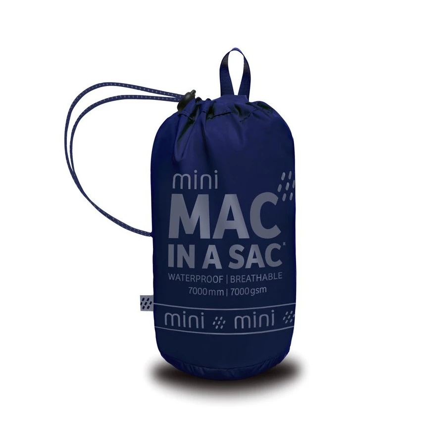 Mac In A Sac Kids Packable Rain Jacket, Fuchsia & Navy 7 Mac In A Sac Kids Packable Rain Jacket, Fuchsia & Navy - Image 5