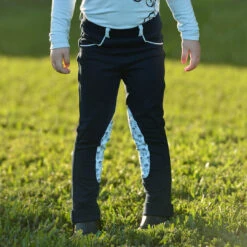 Belle & Bow Navy/Blue Belle Schooling Jodhpurs, Sizes 2 - 10 Years