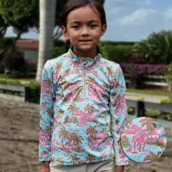 Belle & Bow Aqua Wellington Sun Shirt, Kids 18 Months - 10 Years
