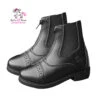 Belle & Bow Norfolk Front Zip SYNTHETIC Paddock Boots, Black Or Brown, Sizes 6T - 2K -Horse Supply Store l belle bow black synthetic paddock boots 27648.1678304571.1280.1280