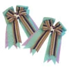 Belle & Bow Show Bows, Blitz, Mint/Lavender/Multi-Stripes -Horse Supply Store l belle bow blitz 1 17811.1651620456.1280.1280