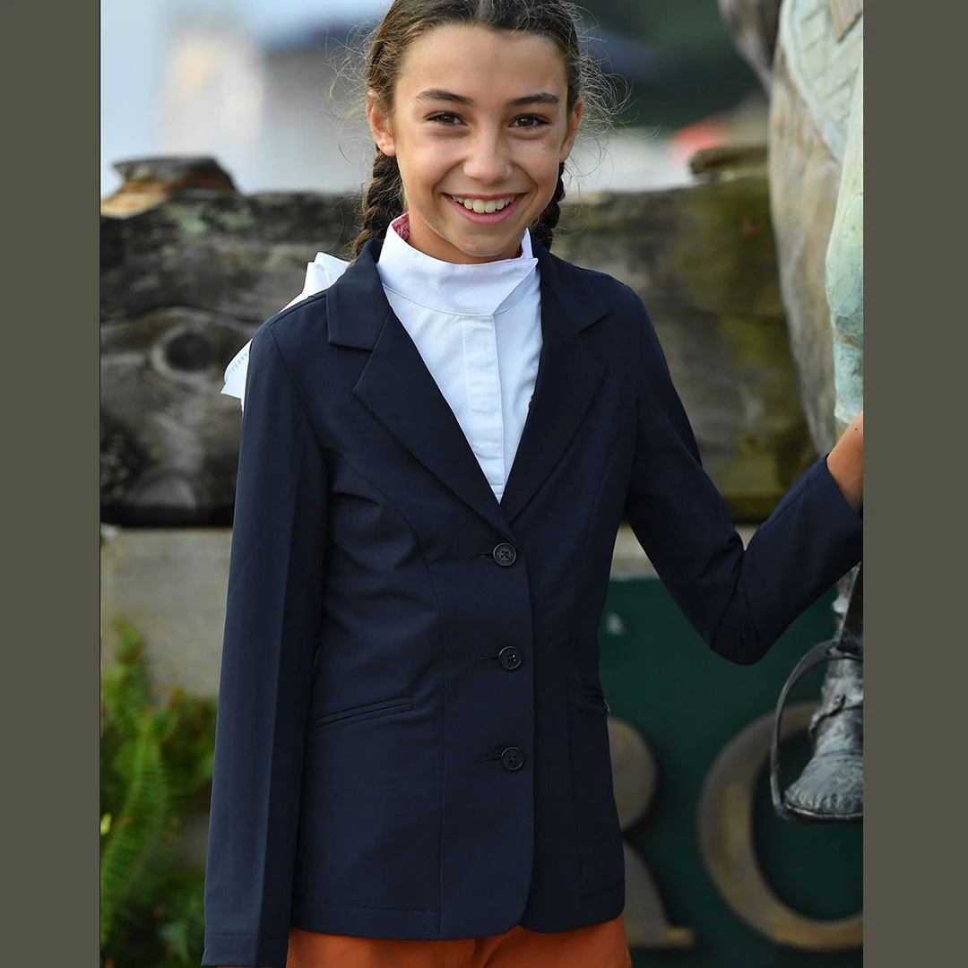 Belle & Bow Featherweight Show Coat, Navy, Sizes 2 - 10 Years 3 Belle & Bow Featherweight Show Coat, Navy, Sizes 2 - 10 Years