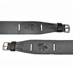 Belle & Bow Jodhpur Garter Straps, Dark Brown & Black -Horse Supply Store l belle bow garter straps Black layed out 35611.1646684209.1280.1280
