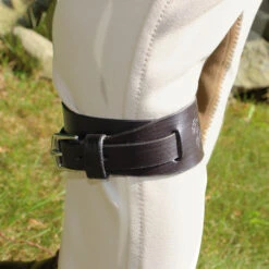 Belle & Bow Jodhpur Garter Straps, Dark Brown & Black