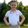 Belle & Bow Short Sleeve Show Shirt With Lavender Ponies & Bows Trim, 12 Months - 5 Years -Horse Supply Store l belle bow short sleeve show shirt purple 29458.1589163072.1280.1280