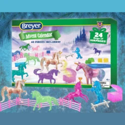Breyer Advent Calendar, Unicorn Magic, Play Set With 40 Mini Whinnies Pieces