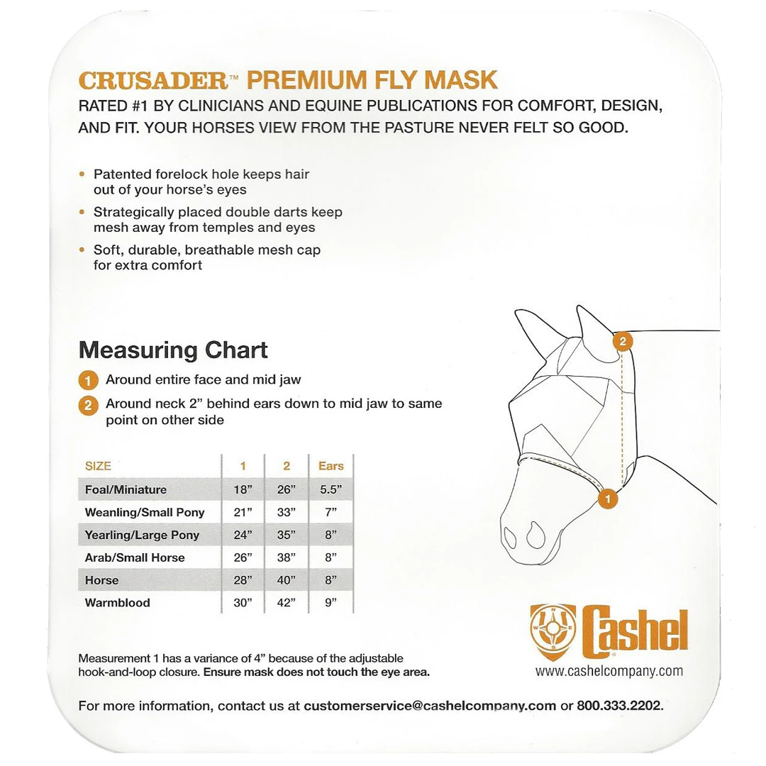 Cashel Crusader Fly Mask, Std With Ears, Plum Flash, S/M Pony Only 4 Cashel Crusader Fly Mask, Std With Ears, Plum Flash, S/M Pony Only - Image 2