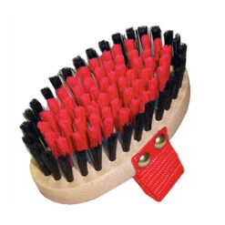 Wooden Backed Body Brush -Horse Supply Store l champion oval kids brush red 87838.1547930358.1280.1280