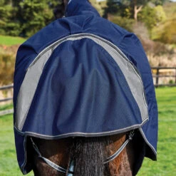 Weatherbeeta Comfitec Premier Free II Detach-A-Neck Heavy, 66" - 69" -Horse Supply Store l comfitec premier dan dark blue closeup4 34236.1664387345.1280.1280