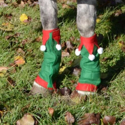Holiday Horse Wear, Set Of Four Elf Leg Wraps