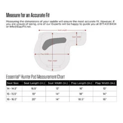 Equifit Essential Fleece Hunter Pad -Horse Supply Store l equifit show pad size chart 45958.1666533122.1280.1280