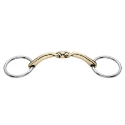Herm Sprenger Novocontact Double Jointed, Loose Ring Bradoon, 12mm, Sensogan, 4.5"