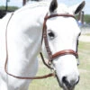 Huntley Equestrian Sedgwick Fancy Stitched Wide Noseband Bridle, Conker Brown, 3 Sizes -Horse Supply Store l huntley bridle gray pony 59472.1531873847.1280.1280