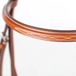 Huntley Equestrian Sedgwick Fancy Stitched, Square Raised Browband -Horse Supply Store l huntley browband conker 50300.1646501732.1280.1280
