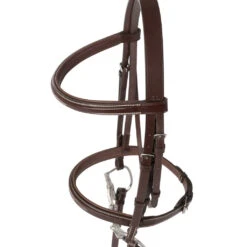 Huntley Equestrian Sedgwick Padded, Fancy Stitched Wide Noseband Bridle, Australian Nut -Horse Supply Store l huntley padded bridle side 72894.1575925593.1280.1280