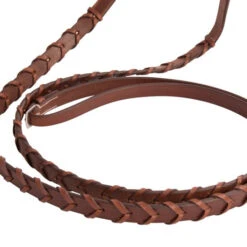Huntley Equestrian Sedgwick Fancy Stitched Square Raised, Laced Reins, 3 Sizes, 2 Colors -Horse Supply Store l huntley reins conker 98932.1551370053.1280.1280