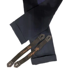 Kathryn Lily Lexington Front Zip Jodhpurs, Navy, Sizes 2 - 14 -Horse Supply Store l katherine lily navy jods cuff strap detail 93771.1636772110.1280.1280