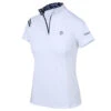 Kathryn Lily ProAir3 Polo Shirt, White/Navy Horse Heads, Childs Large Only -Horse Supply Store l kathryn lily horsre head polo 55463.1635645884.1280.1280