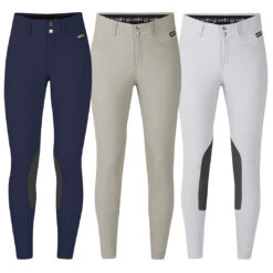 Kerrits Kids Crossover II Kneepatch Breech, Navy, Sand & White