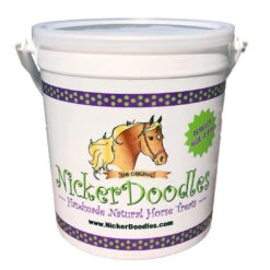 NickerDoodles Handmade Natural Horse Treats, 1 Lb Bucket