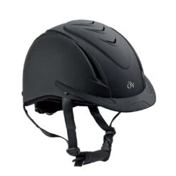 Ovation Deluxe Schooler Helmet -Horse Supply Store l ov schooler 467566 Black Black 08213.1644707601.1280.1280
