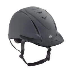 Ovation Deluxe Schooler Helmet -Horse Supply Store l ovation schooler 467566 Dark Grey 26026.1594926483.1280.1280