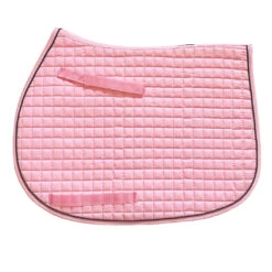 PRI Cotton Quilted Pony Saddle Pad -Horse Supply Store l pri blush black IMG 4627 10046.1670104821.1280.1280
