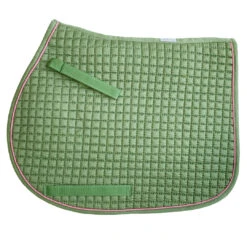 PRI Cotton Quilted Pony Saddle Pad -Horse Supply Store l pri ivy pink 2 90630.1642800551.1280.1280