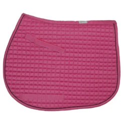 PRI Cotton Quilted Pony Saddle Pad -Horse Supply Store l pri magenta pad black piping 77586.1608766485.1280.1280