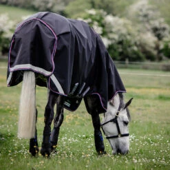 Rambo Supreme Turnout Sheet, With Bag For Life, Navy/Burgundy/Dusty Blue, 60" - 69" -Horse Supply Store l rambo lite navy burgundy AAAX02 BQDB 2 59530.1637866375.1280.1280