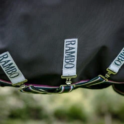 Rambo Supreme Turnout Sheet, With Bag For Life, Navy/Burgundy/Dusty Blue, 60" - 69" -Horse Supply Store l rambo lite navy burgundy AAAX02 BQDB 4 38268.1637866375.1280.1280