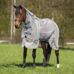 Rambo Protector Fly Sheet, Oatmeal/Navy/White, 69" Only