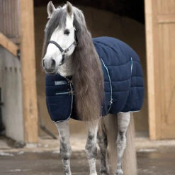 Rambo 200g Stable Blanket With Embossed Lining, Black Or Navy, 60" - 69" -Horse Supply Store l rambo stable blanket ABAAAK BBW0 73614.1666463531.1280.1280