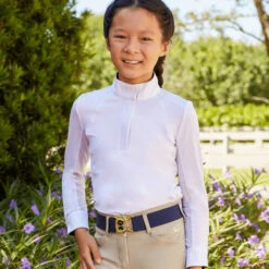 RJ Classics Maddie Jr 37.5 Shirt, White With Mermaid Tie Dye Trim, XXS - XL -Horse Supply Store l rj classics maddie ls buttoned up 32858.1674578528.1280.1280