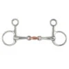 Shires Hanging Cheek (Baucher) Copper Lozenge Snaffle Bit, 4.5" -Horse Supply Store l shires hanging cheek copper lozenge 35544.1589651602.1280.1280