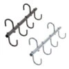 Equi-Essentials 4 Hook Portable Tack Rack, Black Or Silver -Horse Supply Store l silver and black tack racks 454883 11134.1584500549.1280.1280