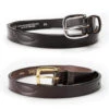 Tory 1" Youth Fancy Stitch Belt, Black Or Havana, 20'' - 26'' -Horse Supply Store l tory repeat stitch youth black havana 66907.1598464843.1280.1280