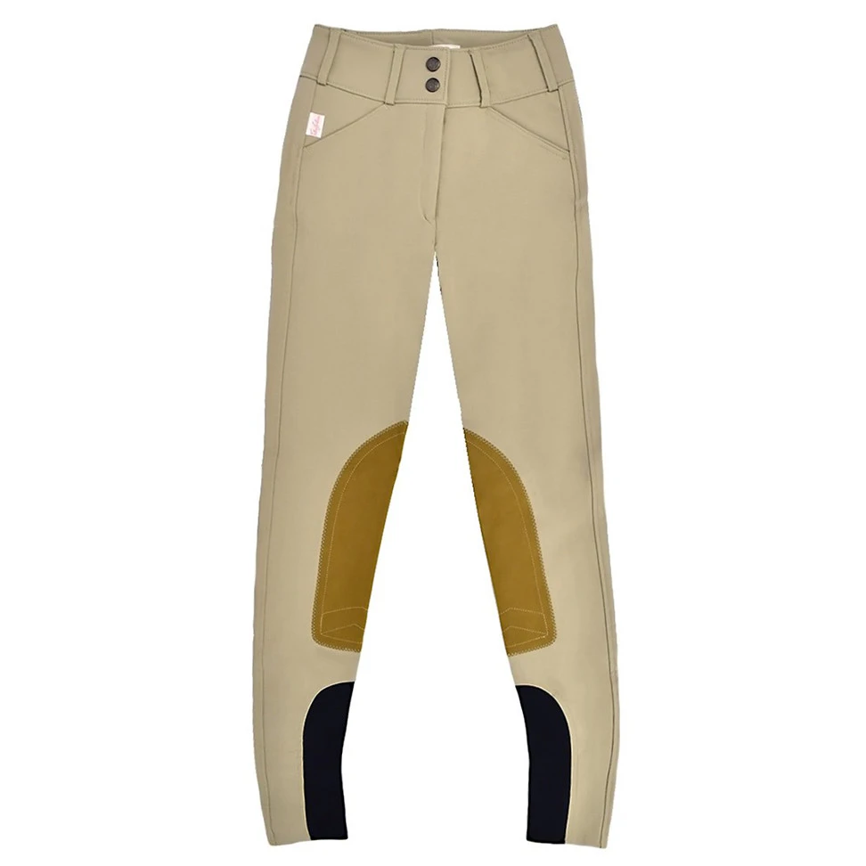 Tailored Sportsman Girls Trophy Hunter Sock Bottom Breech, Tan, Front Zip, Sizes 8 - 16 4 Tailored Sportsman Girls Trophy Hunter Sock Bottom Breech, Tan, Front Zip, Sizes 8 - 16 - Image 2